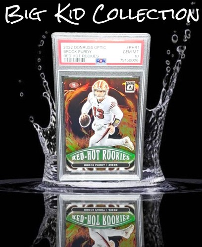 2022 Donruss Optic Brock Purdy Rc Red-Hot Rookies Prizm PSA 10