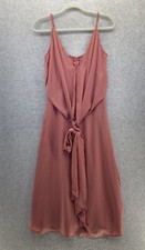 Asos Women's Dress Sleeveless Solid Pink Size 6 V Neck Tank