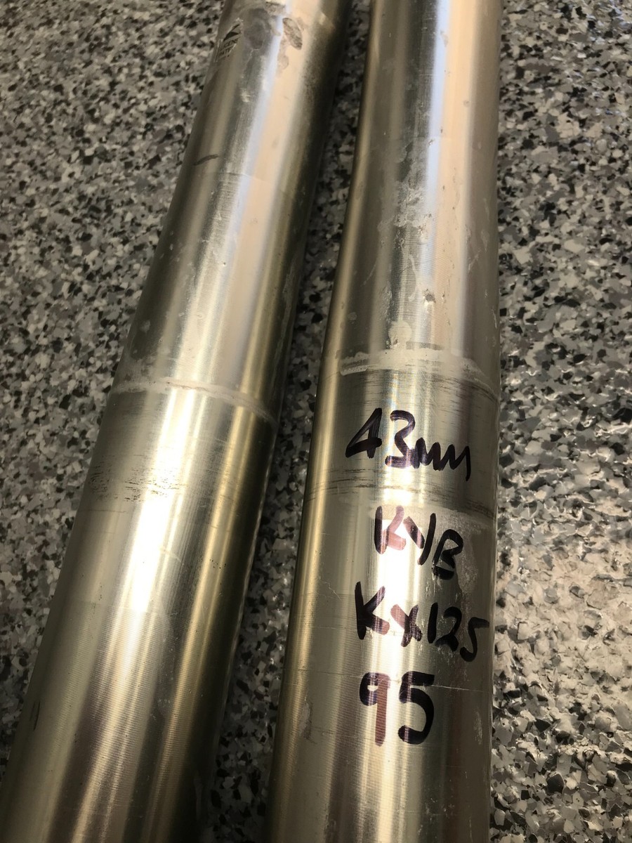rucky43☆ 1995 Kawasaki KX125 43mm KYB Forks P/N 44070-1376-14 | Left