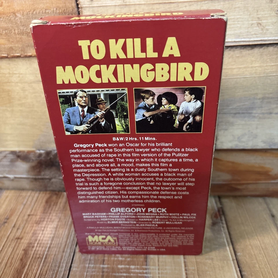 To Kill A Mockingbird VHS Tape Used Gregory Peck Foto 3 de 4