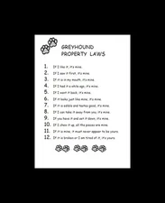 Greyhound - CUSTOM MATTED - Dog Art Print - P/L