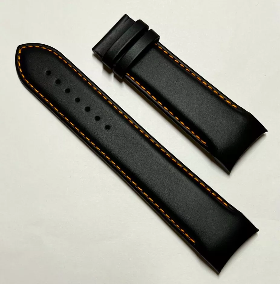 Original Tissot Couturier 24mm T035627A T035614A Black Leather Strap Watch Band