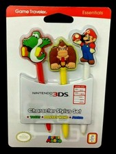 NINTENDO 3DS TRAVELER ESSENTIALS - YOSHI DONKEY KONG MARIO CHARACTER STYLUS SET