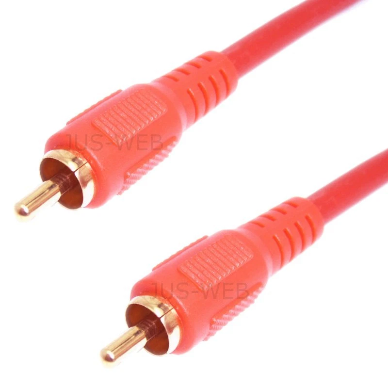 Audio Kabel Digital SPDIF KOAX vergoldet Cinch Stecker koaxial RCA wählbar