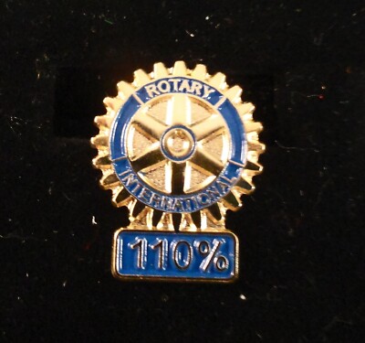 LAPEL PIN: Rotary Club International: 110% | eBay