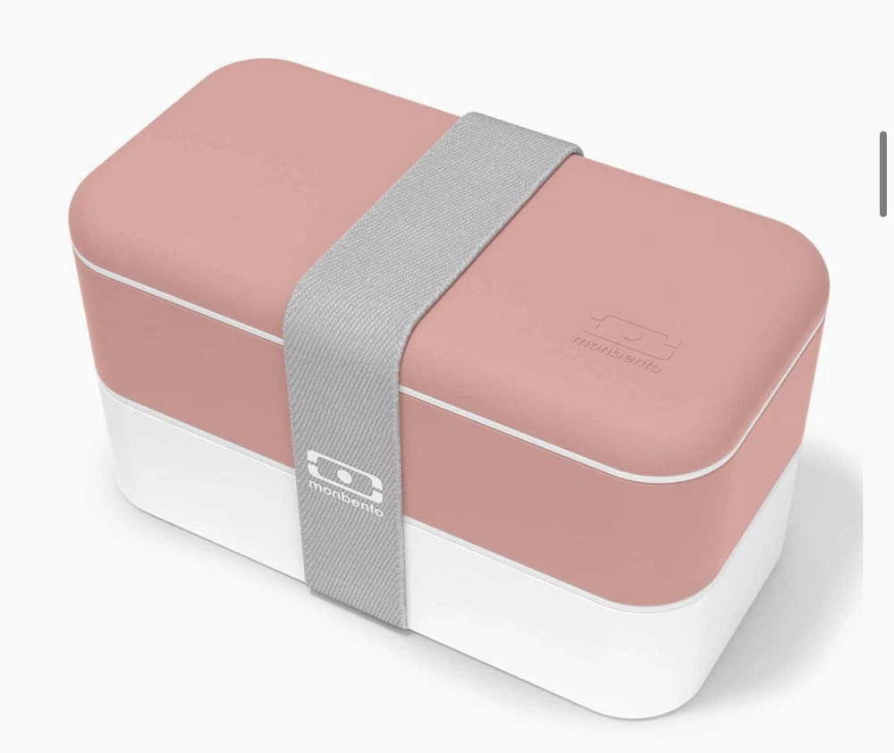 Bento Box MB Original LUNCH BOX 1L Orange BPA Free 2 tier 7 pieces Meal prep