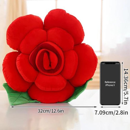 Cushion Pillow Rose Plush Fur Small Modern Multicolor Cover Velvet Soft Decor - Picture 27 of 33