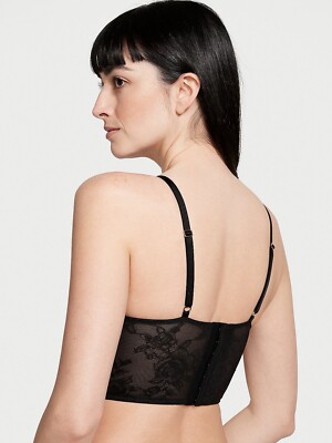 NWT Victoria's Secret Very Sexy Rose & Grommet Push-Up Corset Top