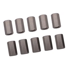 10pcs M5 x 0.8 x 15mm Stainless steel Long Coupling Hex Nut Connector