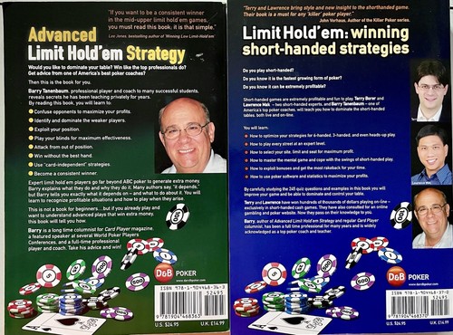 Barry Tanenbaum’s Hold’em Strategy and Advanced Strategy books (two) VG Poker - Picture 2 of 2