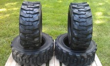 4 NEW 12-16.5 Loadmax Skid Steer Tires for Bobcat & more - 12X16.5-12 PLY