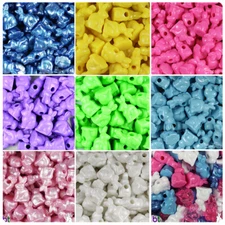 BeadTin 24mm Easter Bunny Rabbit Pony Beads (24pcs) - Color choice