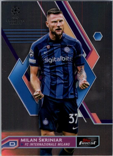 2022-23 Topps Finest UEFA Club Competitions Milan Skriniar #137