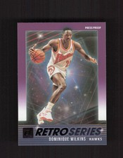 2021-22 Donruss #20 Dominique Wilkins Retro Series Press Proof Purple