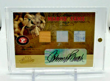 2005 Donruss Absolute Marks of Fame Johnny Bench Triple Relic Auto 04/10
