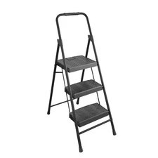 Cosco 53.54 " H X 18.5 " W X 2.36 " D 300 lb. capacity 3 step Steel Step Stool