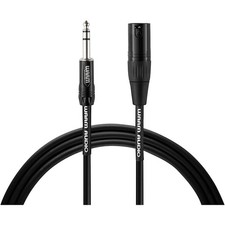 Warm Audio Pro Series Studio  Live XLR Female to TRS Male 3 ft. Black