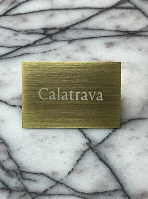 Patek Philippe Watch Display Brass Plaque,   Calatrava'' Sign *RARE*