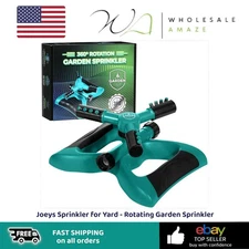Joeys Sprinkler for Yard - Rotating Garden Sprinkler