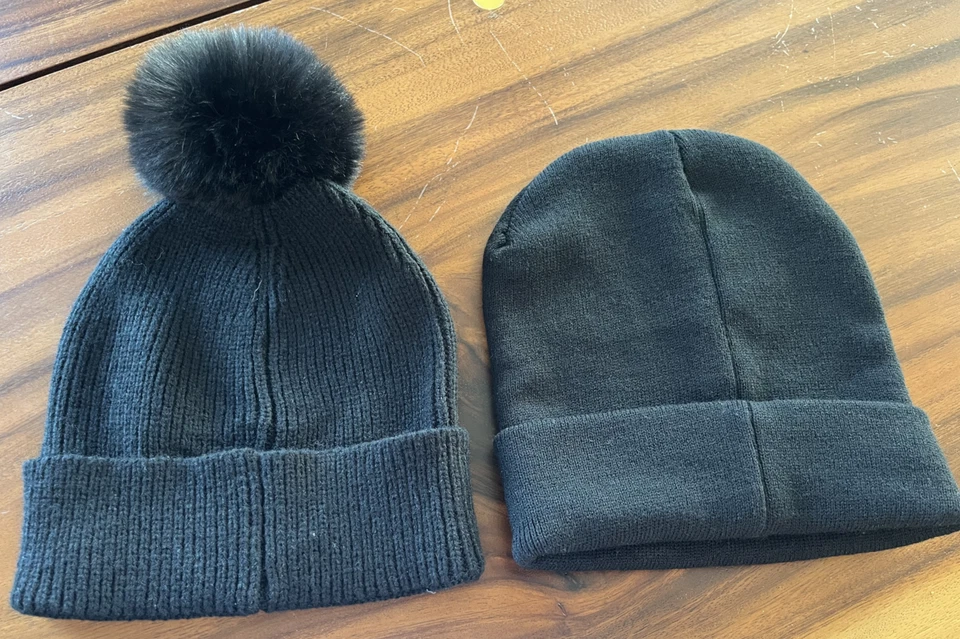 2 ED HARDY MENS KNIT HATS - Black, One Size Fits Most - Image 2 of 2