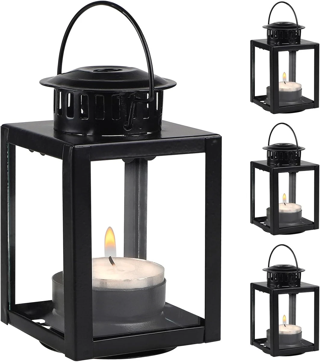 SITAKEGS Portacandele in Metallo, Set di 3 Vintage Candelieri da Tavolo Nero Opaco, Candelabro Tavolo Retrò Utilizzabile su Entrambi i Lati Candelabri per Matrimoni, Cene a Lume di Candela, Pranzo