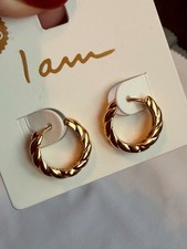 14k Gold Plated Dainty Hoop Earrings for Women Girls Hoop Earrings For Women NWT