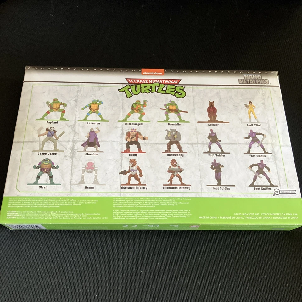 Teenage Mutant Ninja Turtles 1.65" Paquete de 18 figuras fundidas a presión serie 1 juguete Foto 4 de 4