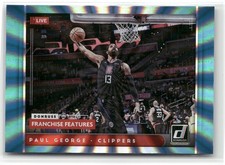 2021-22 Donruss Paul George Franchise Features Holo Teal Laser LA Clippers