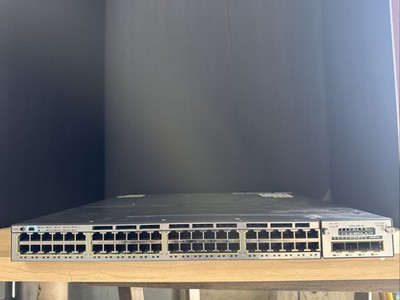 Cisco Catalyst WS-C3750X-48T-S 48 Port Gig Switch Rack Kit w/ C3KX-NM-1G & Stack