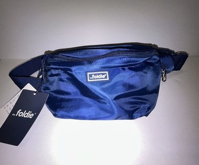 The Foldie Navy Blue Anti-Theft Crossbody Belt Bag