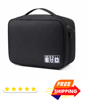 Waterproof Travel Cable Organizer Portable Electronics Storage Case Bag