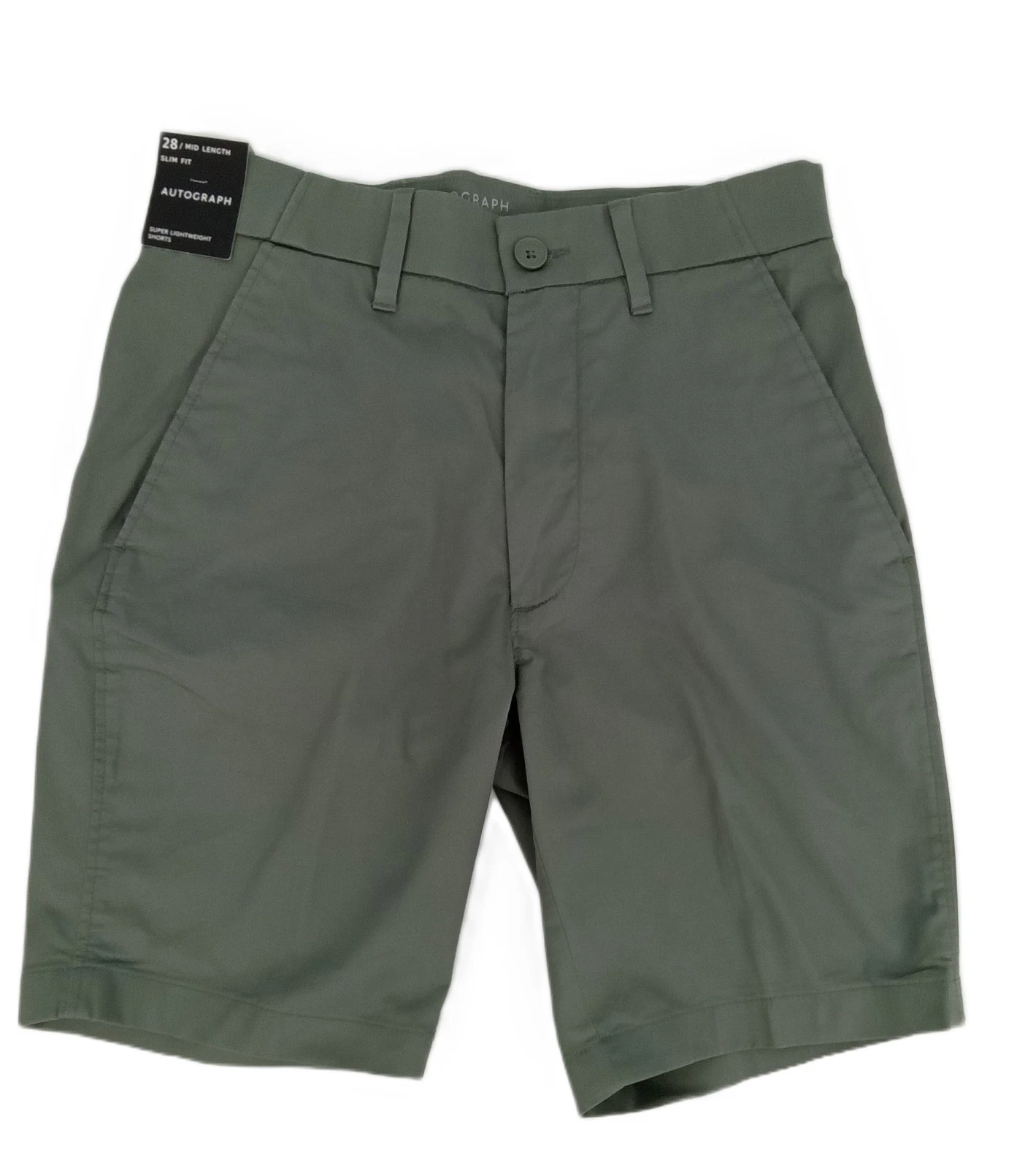 Autograph Men's Chinos Shorts Smokey Green Slim Fit Moisture Wicking Zip New
Opens in a new window o