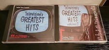 Television's Greatest Hits Volume 1 & Vol 2 CD LOT TeeVee Toons I & II