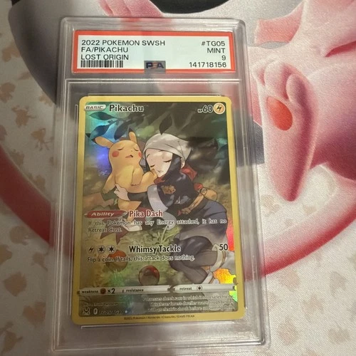 2022 POKEMON SWORD & SHIELD LOST ORIGIN TG05 FULL ART/PIKACHU | PSA 9