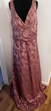 Azazie Atelier Size 20 Plus Mauve Sleeveless Long Formal Dress