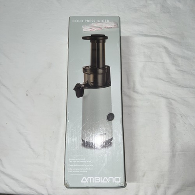 #ad Aldi Grocery Store Ambiano Cold Press Juicer 130 Watts New In Box Juicer Press $19.99