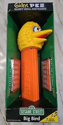 NIB Sesame Street BIG BIRD Giant Pez Musical Dispenser over 12