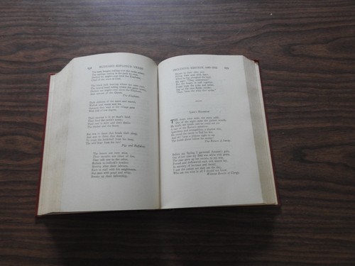 1934 FIRST U.S. AUSGABE Rudyard Kipling VERS INKLUSIVE AUSGABE 1885-1932 Gedichte - Bild 8 von 12