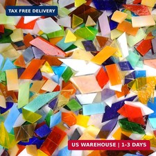 3 LB Mosaic Glass, Irregular Mosaic Tiles for Crafts Bulk - Valued Pack with Lar