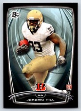 2014 Bowman 28 Jeremy Hill Rookies Black   Cincinnati Bengals Football Card