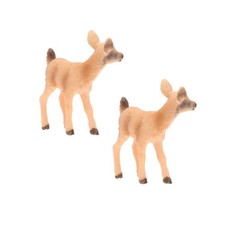2 Pcs Deer Figures for Decorations Christmas Indoor Animal Ornaments