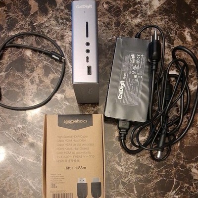 CalDigit Thunderbolt Station 3 Plus TS3  Power Adapter Included, USB-C & HDMI
