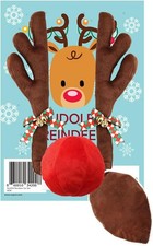 Car Reindeer Antlers Nose Set Vehicle Auto Costume Christmas Holiday Decoration
