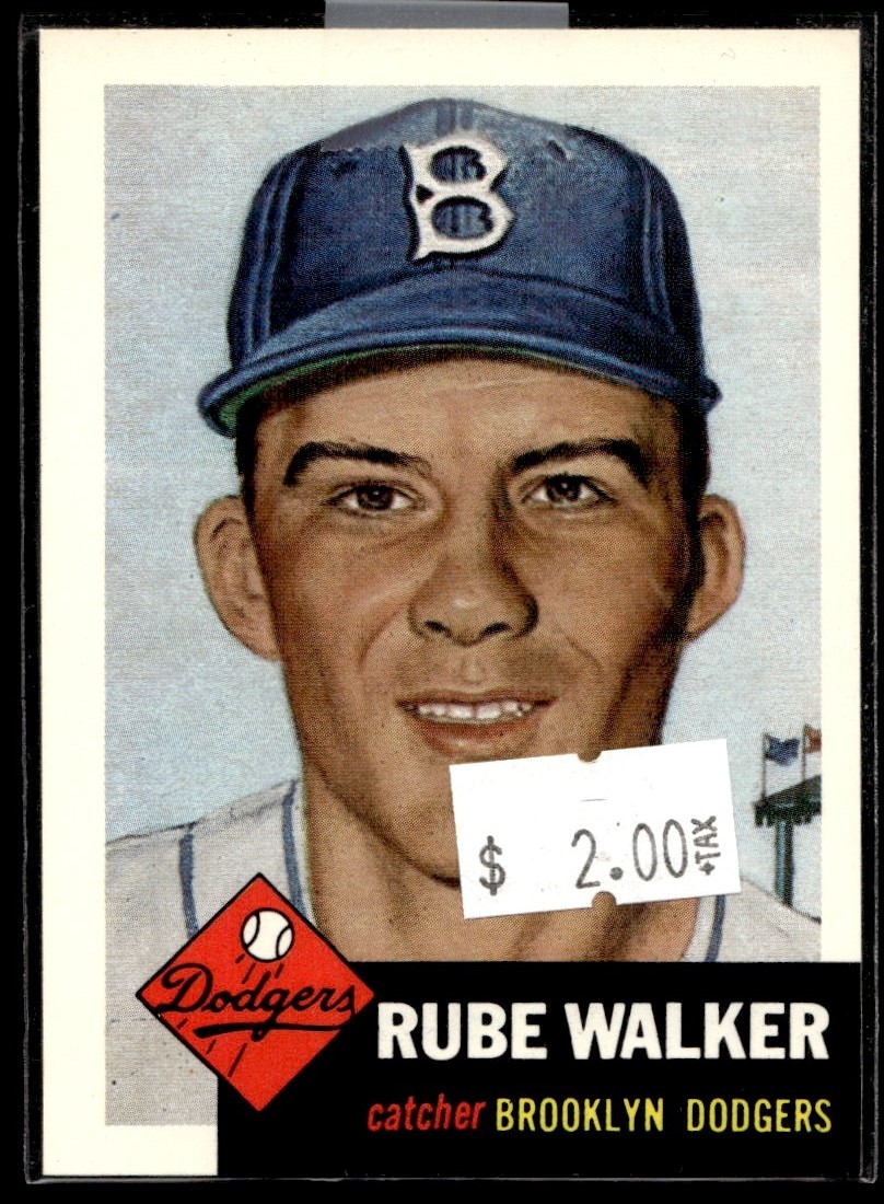 1991 Topps Archives 1953 Rube Walker Brooklyn Dodgers #134