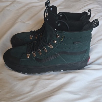 VANS MTE Waterproof Insulated Suede Hiking Ankle Boots Green/Black Men s 12