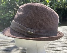 Stetson Brown Fedora Men s Hat Medium Felt Approximately 21-22 Circumference