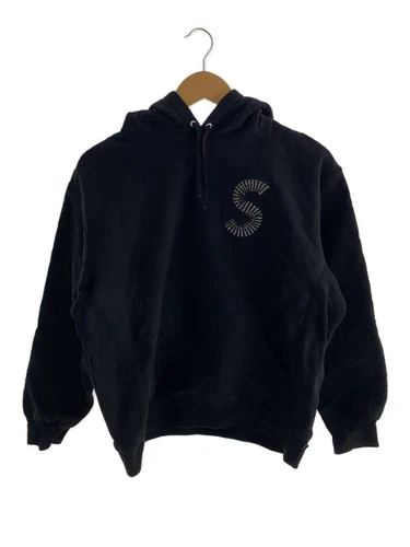 Felpa Supreme con cappuccio S cotone nero usata