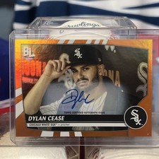 2023 Topps Big League - Dylan Cease #223 Electric Orange Autographs (AU)