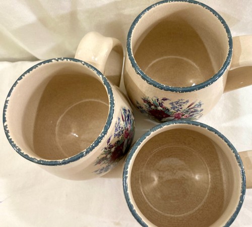 Juego de 5 tazas de cerámica de gres con esplendor floral para fiesta jardín en casa - Imagen 11 de 11