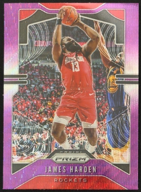 James Harden 2019-20 Panini Prizm Basketball - Purple Wave Prizm #107